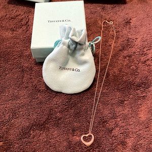 Used and fair condition Tiffany & Co heart necklace